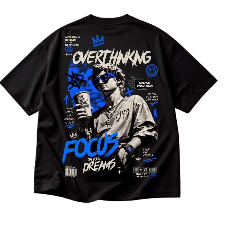 VELOURA Gen Z High-Quality Streetwear Graphic T-Shirt 100% cotton fabric